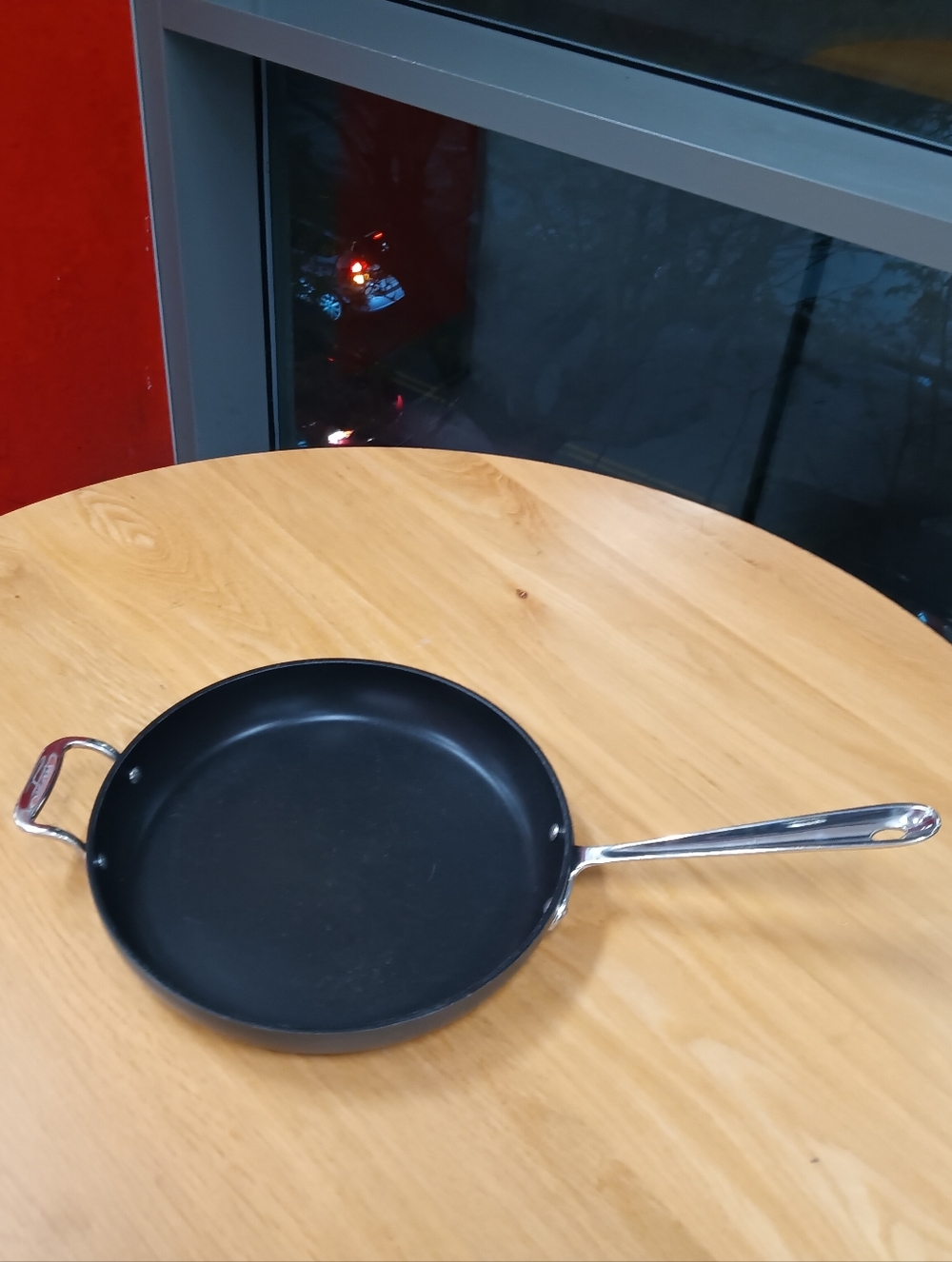 Black Allclad HA1 Nonstick Frying Pan with Stainless Handle -